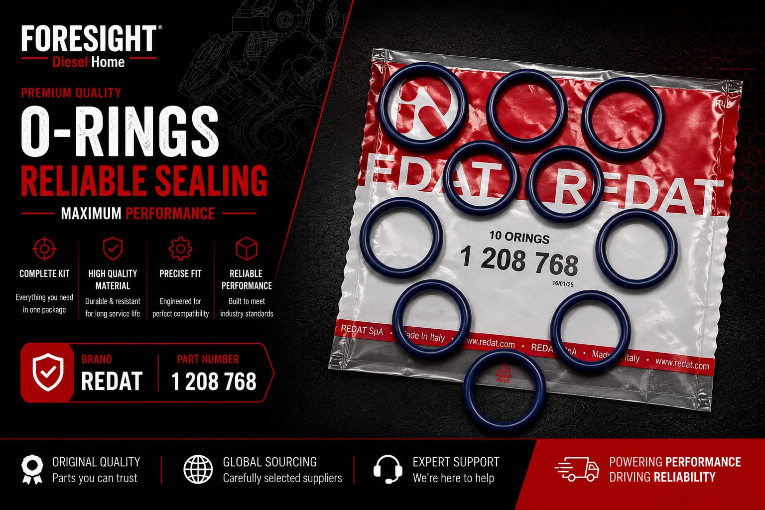 Redat Injector Internal O-Ring Kit