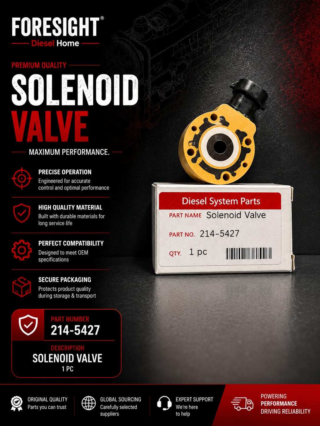 C7 Injector Solenoid