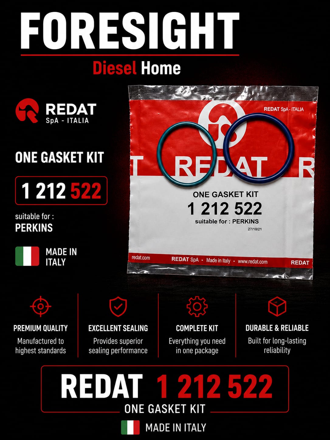 Internal O-Ring Kit for Electronic Injector – Redat