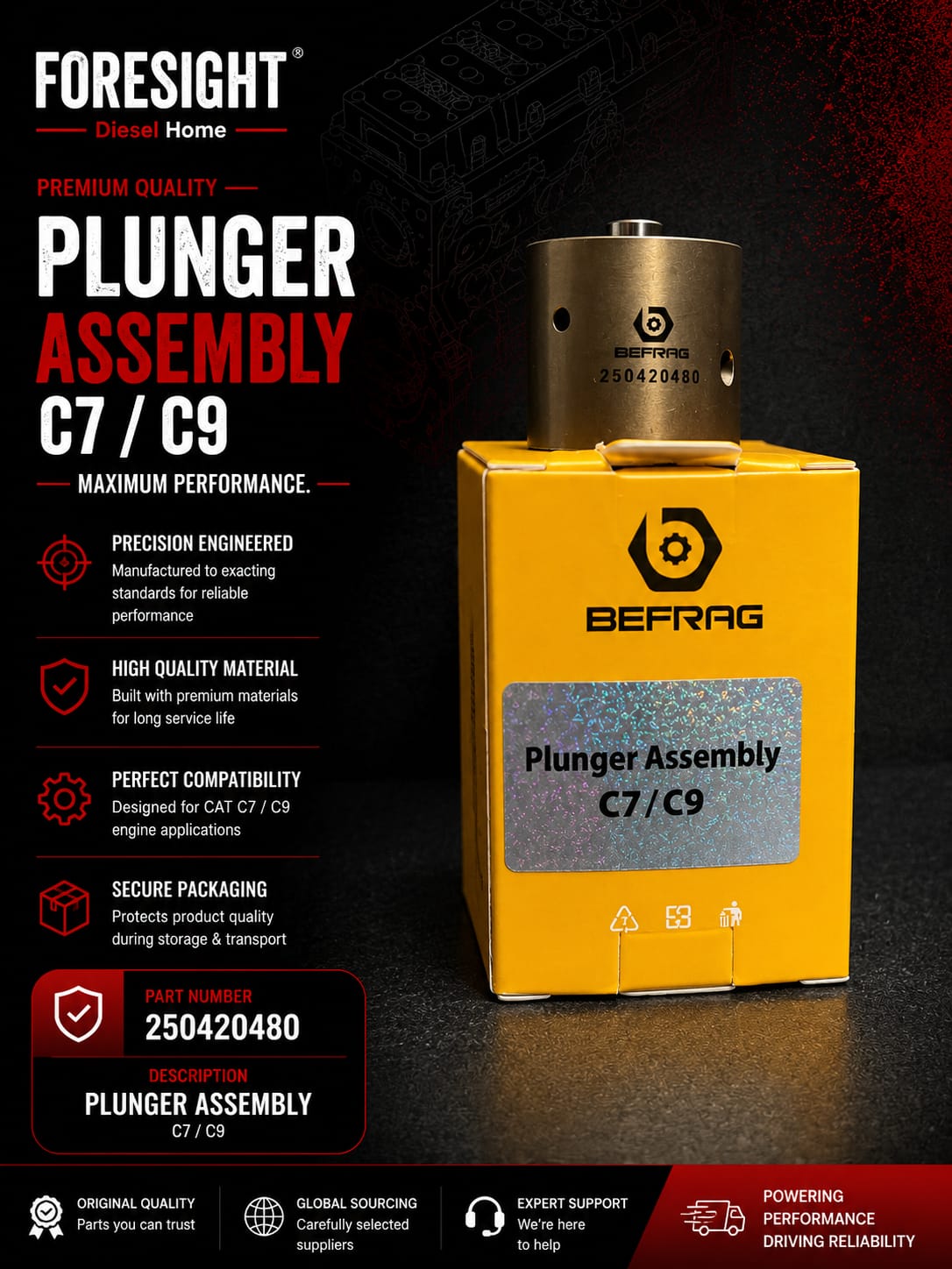 C7 Sprayer Oil Valve
