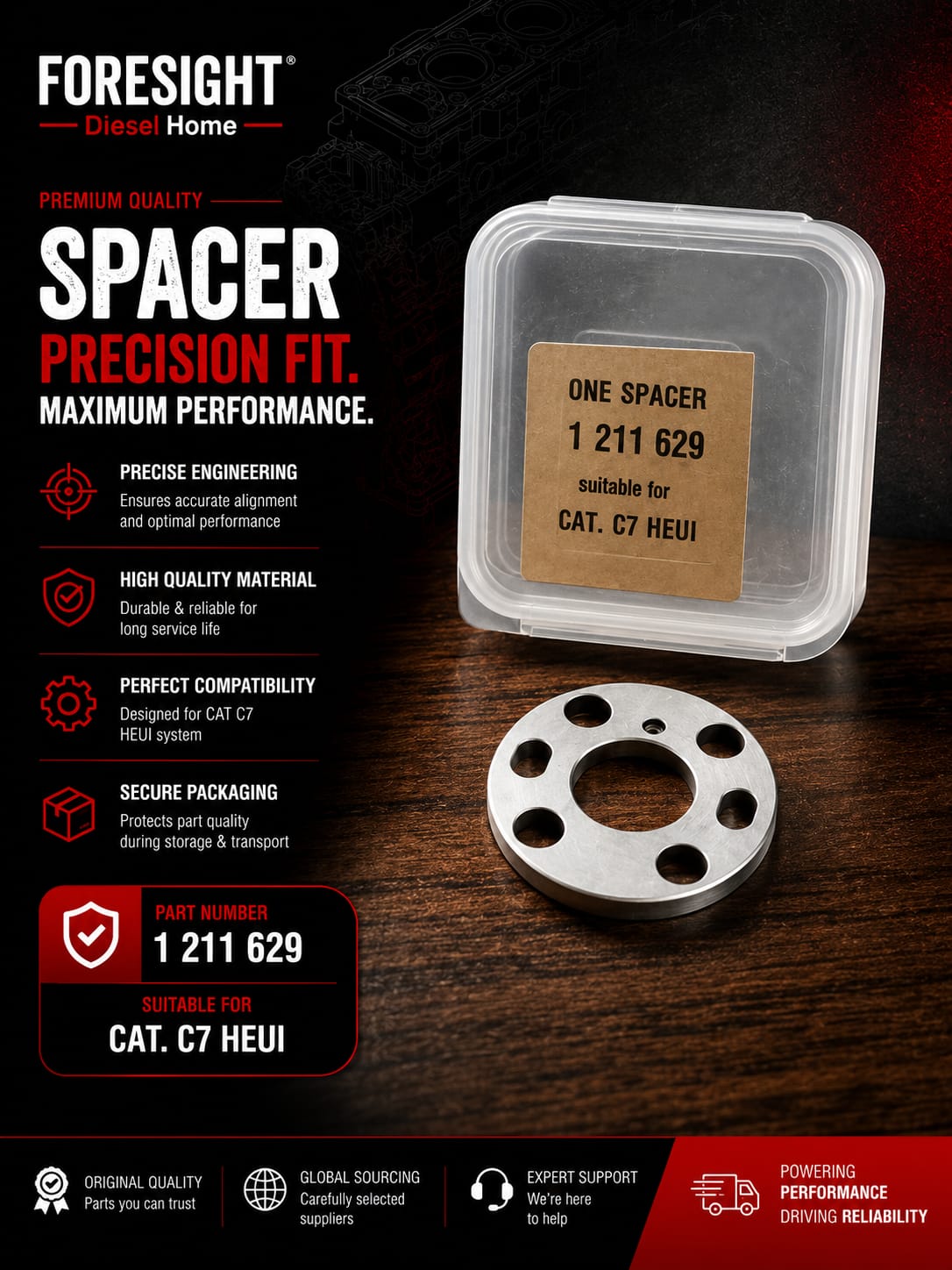 Redat Oil Valve Washer for CAT C7 HEUI Injector