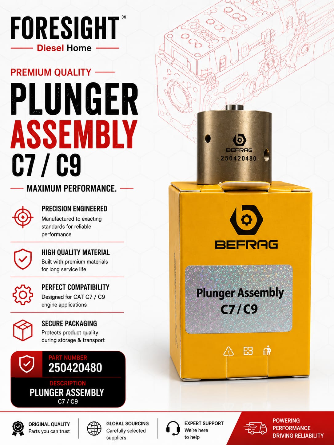 C7 Sprayer Oil Valve