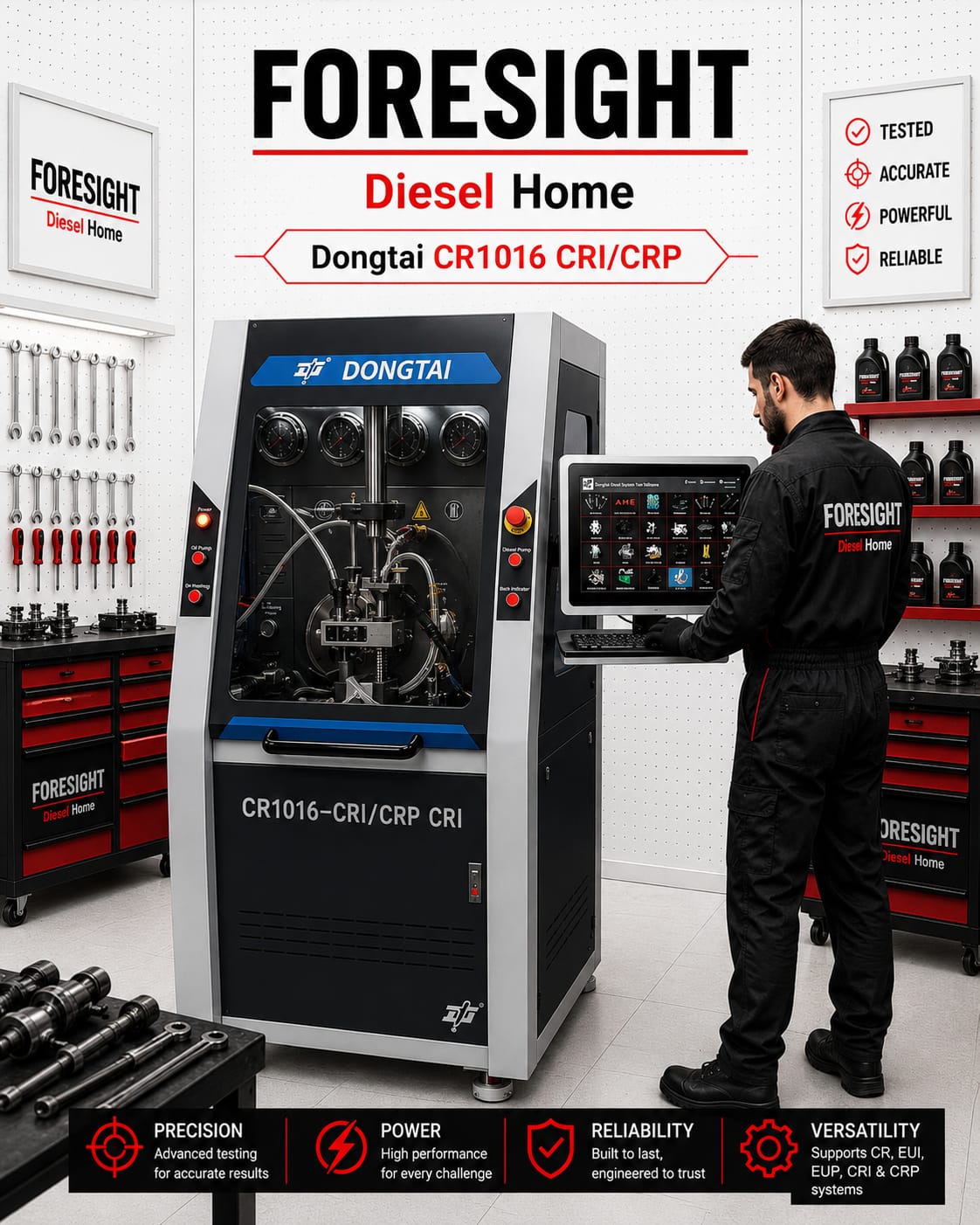 DONGTAI - CR1016 CRI/CRP - Test Bench