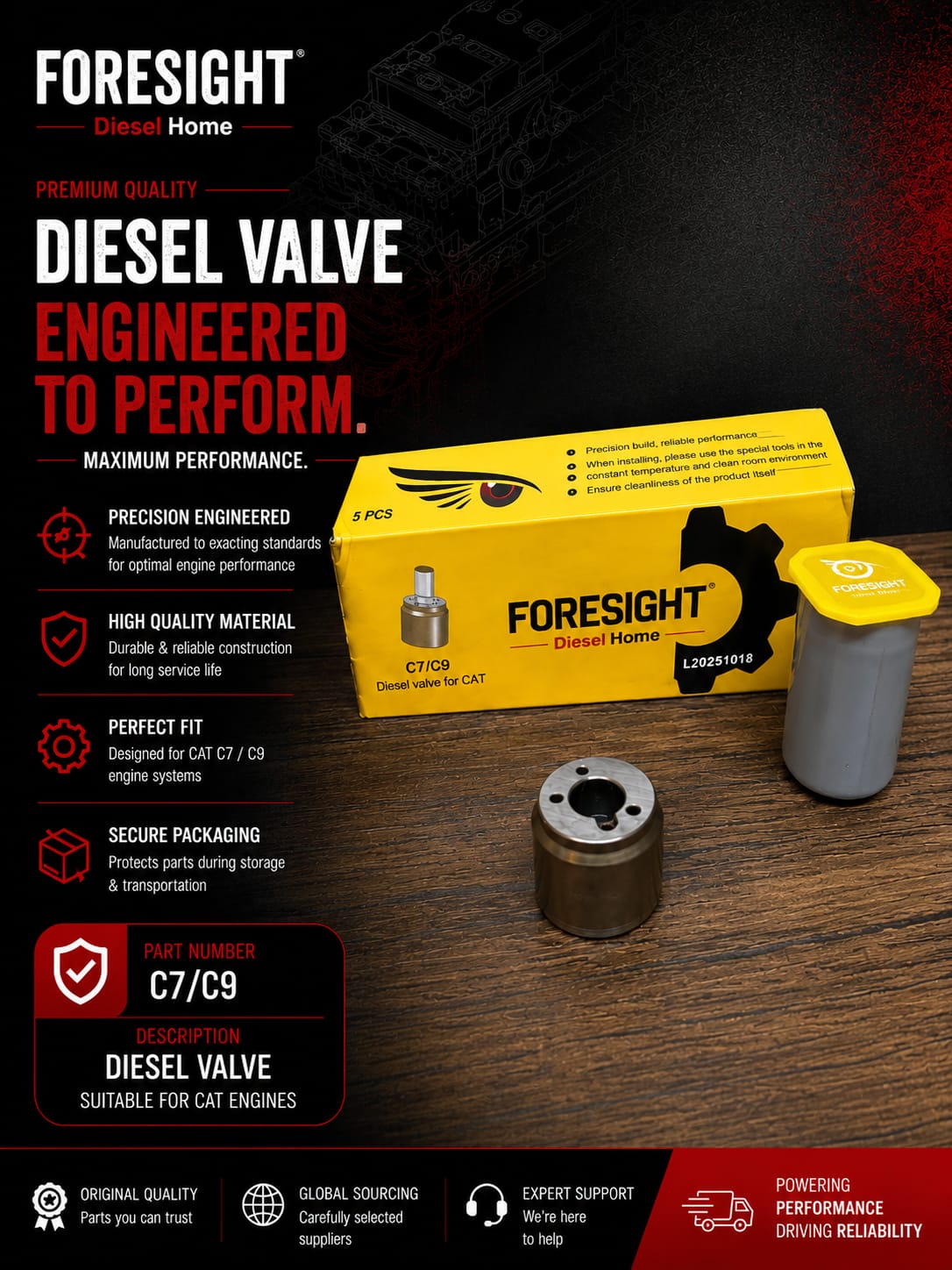 C7 Injector Nozzle Seat