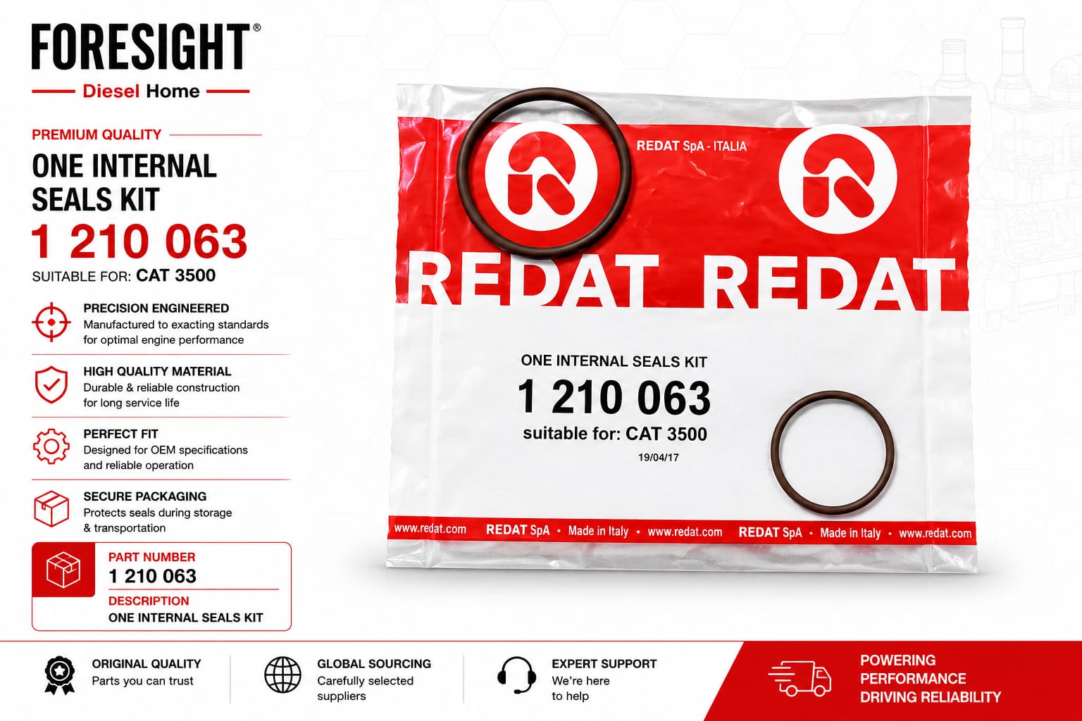 Internal O-Ring Kit for 3500 Standard Injector