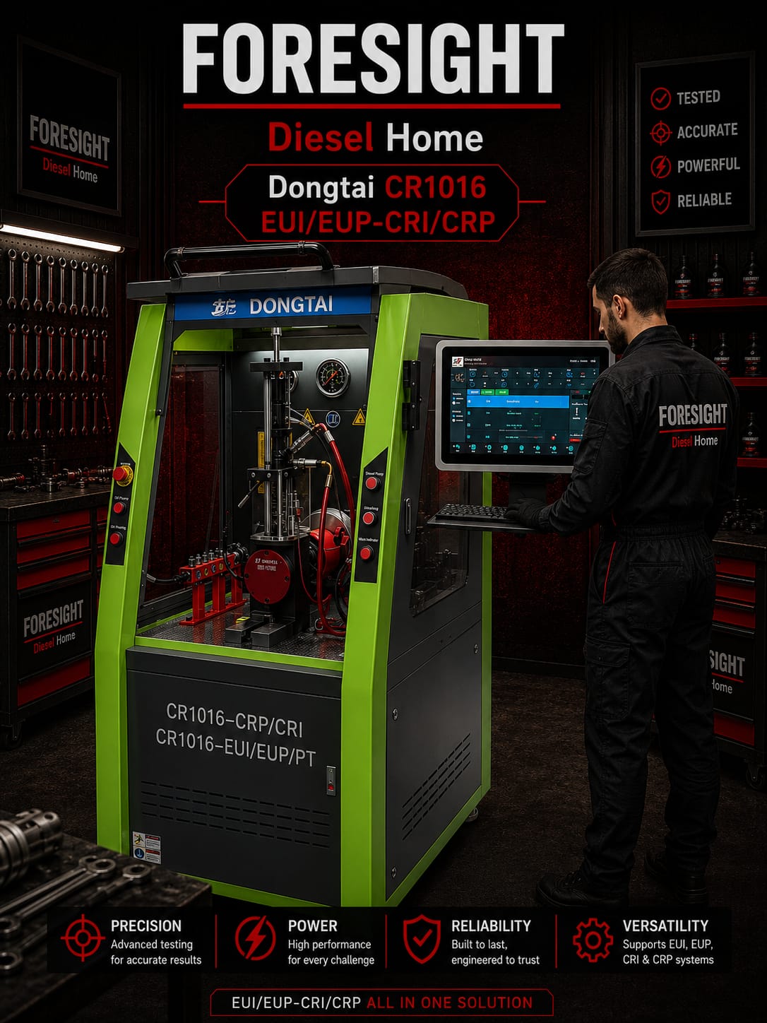 DONGTAI - CR1016 - EUI/EUP/CRI/CRP TEST BENCH
