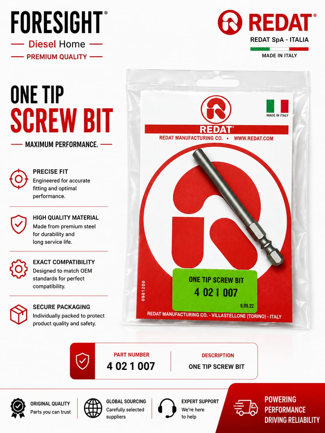 HEUI 1300 Injector Armature Screw Removal Tool – Redat 4 02 1 007
