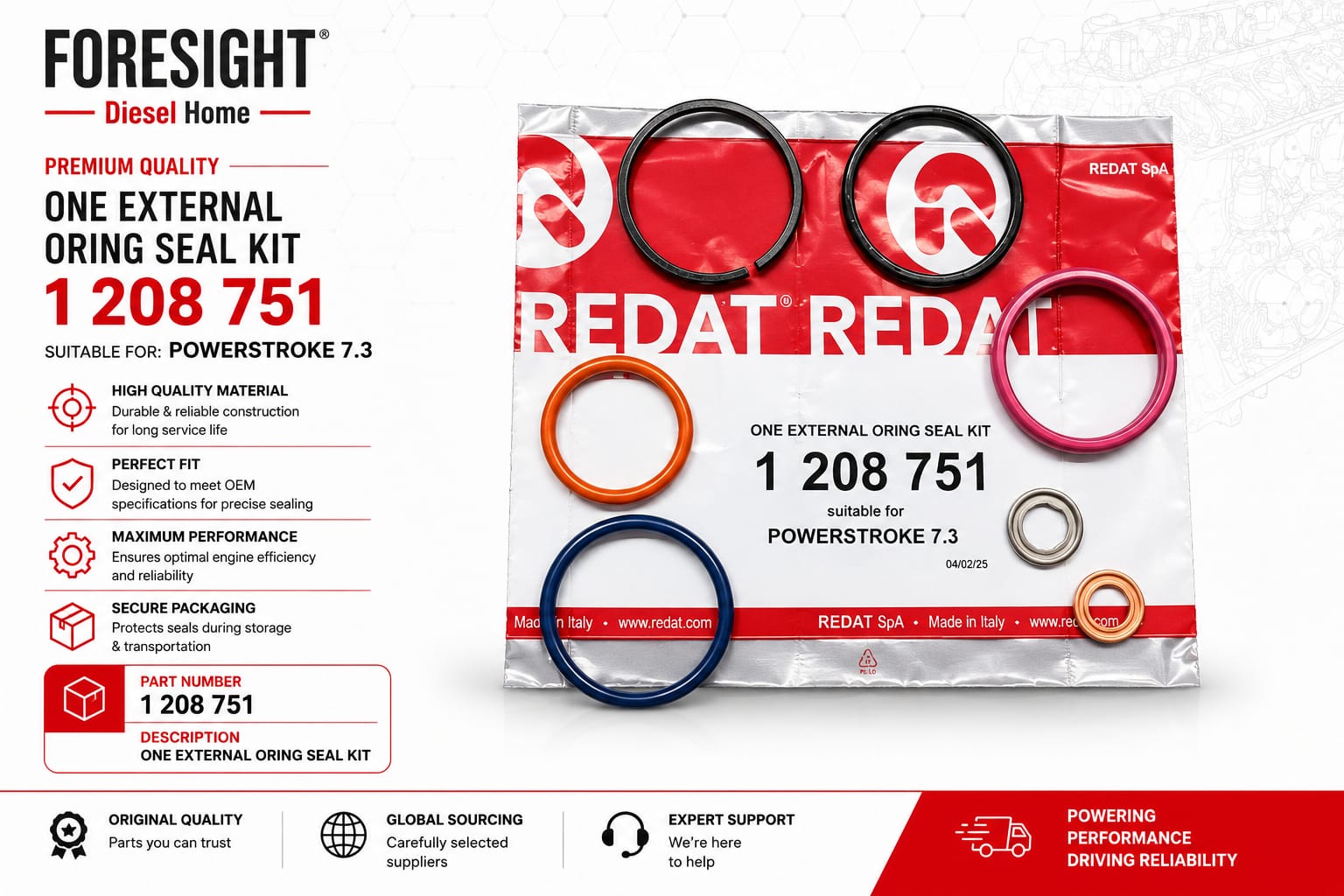 Injector 1300 External O-Ring Kit