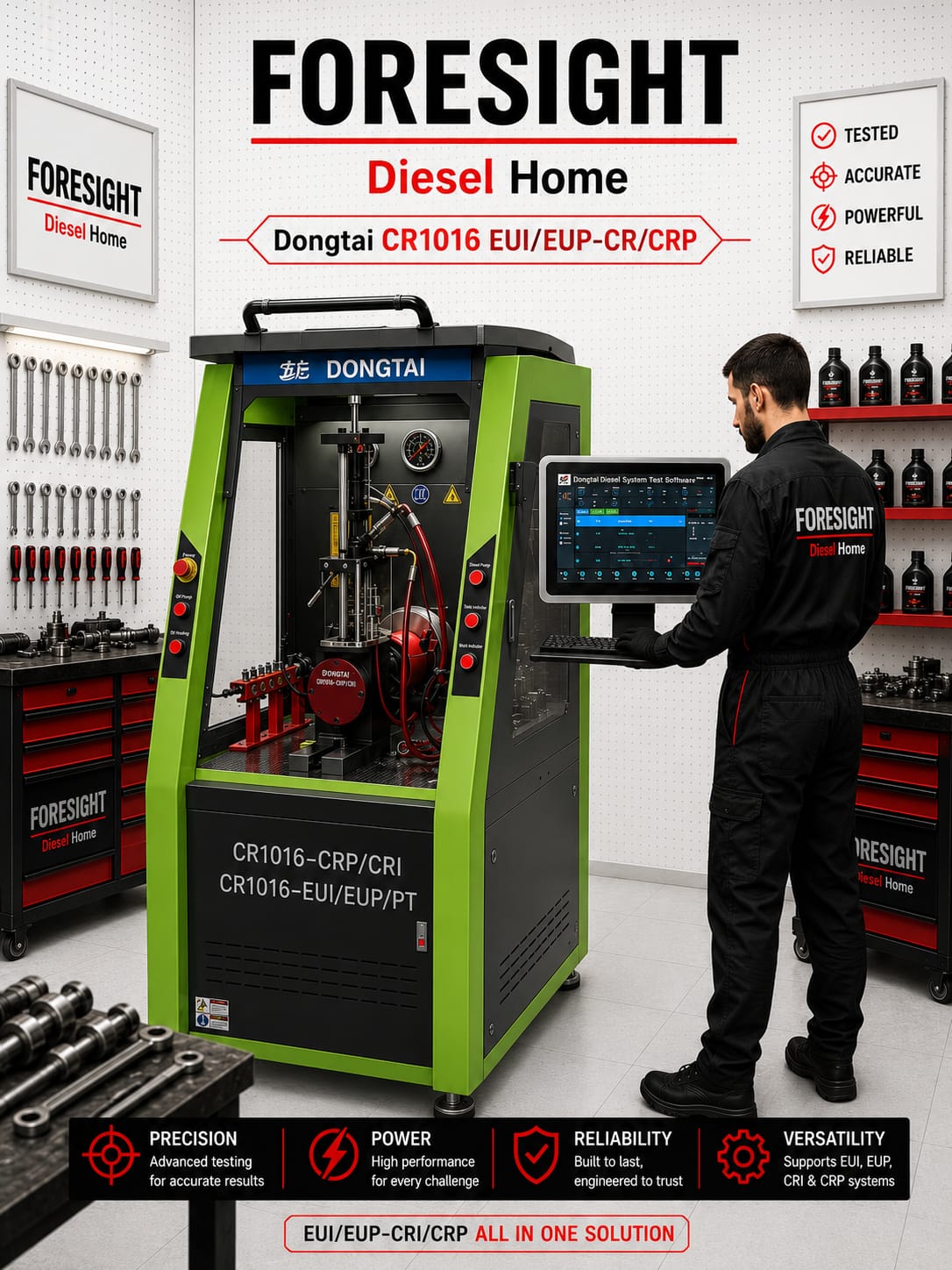 DONGTAI - CR1016 - EUI/EUP/CRI/CRP TEST BENCH