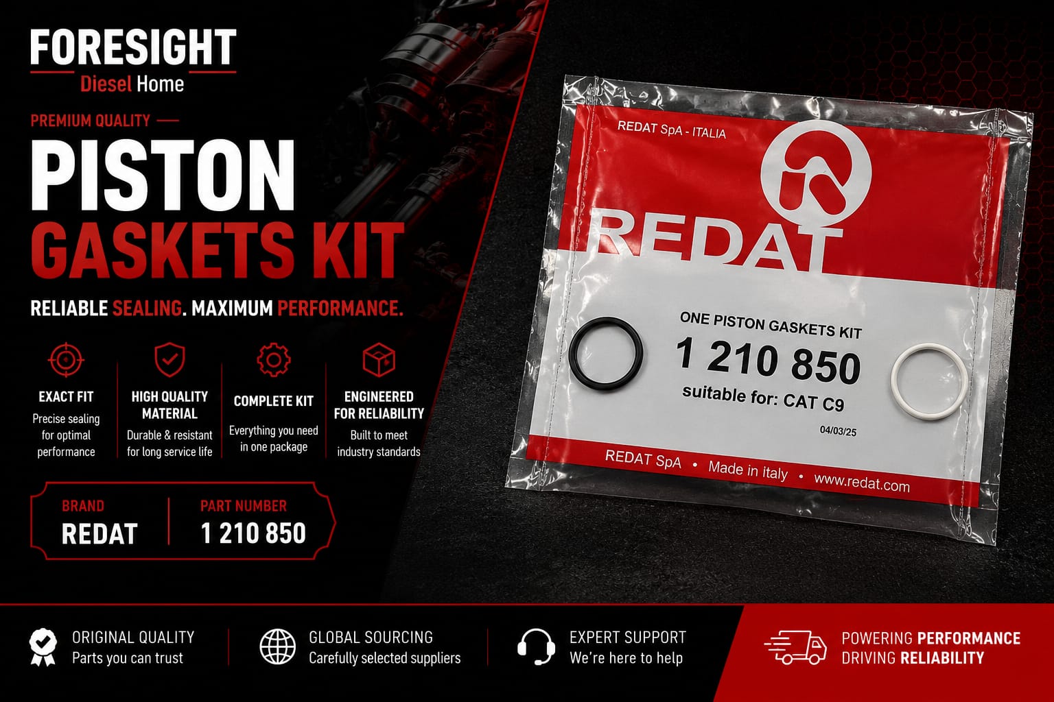 Redat Injector Piston O-Ring Kit