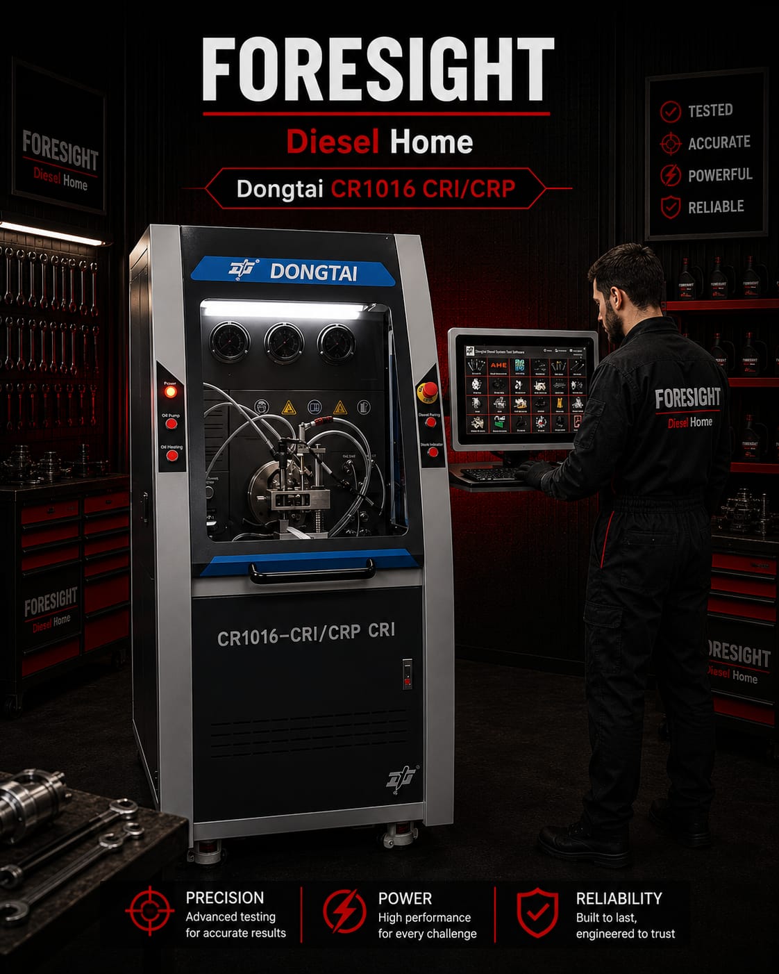 DONGTAI - CR1016 CRI/CRP - Test Bench